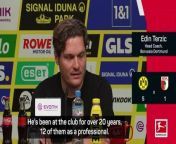 Dortmund boss Edin Terzic got emotional while talking about Marco Reus leaving the club after 12 years