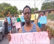 Residents of Upper Cunapo staged a protest early on Sunday morning to vent their frustration over what they say is a water problem in the area.&#60;br/&#62;Alicia Boucher has the details.