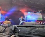 Blue and Peter Andre at MacMoray Festival from khan andre