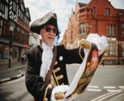 Oswestry Town Crier Phil Brown - Proclamation for the First Anniversary of the Coronation of King Charles II and Queen Camilla on Bank Holiday Monday.