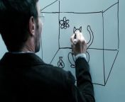 Dark Matter Series - Clip - Schrôdinger&#39;s Cat Explanation &#60;br/&#62;&#60;br/&#62;If you&#39;re a fan of Schrödinger (or his cat) Dark Matter is for you. Dark Matter premieres May 8, 2024.&#60;br/&#62;&#60;br/&#62;Dark Matter is a sci-fi thriller series based on the blockbuster book by acclaimed, bestselling author Blake Crouch. The nine-episode series features an ensemble cast that includes Joel Edgerton, Jennifer Connelly, Alice Braga, Jimmi Simpson, Dayo Okeniyi and Oakes Fegley. Dark Matter makes its global debut on Apple TV+ on May 8, 2024, premiering with the first two episodes, followed by new episodes every Wednesday through June 26.&#60;br/&#62;&#60;br/&#62;Hailed as one of the best sci-fi novels of the decade, Dark Matter is a story about the road not taken. The series will follow Jason Dessen (played by Joel Edgerton), a physicist, professor and family man who — one night while walking home on the streets of Chicago — is abducted into an alternate version of his life. Wonder quickly turns to nightmare when he tries to return to his reality amid the mind-bending landscape of lives he could have lived. In this labyrinth of realities, he embarks on a harrowing journey to get back to his true family and save them from the most terrifying, unbeatable foe imaginable: himself.&#60;br/&#62;&#60;br/&#62;Crouch serves as executive producer, showrunner, and writer alongside executive producers Matt Tolmach and David Manpearl for Matt Tolmach Productions, and Joel Edgerton. Dark Matter is produced for Apple TV+ by Sony Pictures Television.