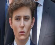 Donald Trump reacts to son Barron's debut in politics: 'To me that's very cute' from butiful girl very hot video download