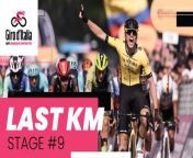 ‍♀️ Amazing winning of Olav Kooij in stage 9 of Giro d&#39;Italia 2024, who beats Jonathan Milan and Juan Sebastian Molano! ⏮&#60;br/&#62;&#60;br/&#62;Immerse yourself in race with our Playlist:&#60;br/&#62;✅ Strade Bianche Crédit Agricole 2024&#60;br/&#62;✅ Tirreno Adriatico Crédit Agricole 2024&#60;br/&#62;✅ Milano-Torino presented by Crédit Agricole 2024&#60;br/&#62;✅ Milano-Sanremo presented by Crédit Agricole 2024&#60;br/&#62;✅ Il Giro d’Abruzzo Crédit Agricole&#60;br/&#62;✅ Giro d’Italia&#60;br/&#62;✅ Giro Next Gen 2024&#60;br/&#62;✅ Giro d&#39;Italia Women&#60;br/&#62;✅ GranPiemonte presented by Crédit Agricole 2024&#60;br/&#62;✅ Il Lombardia presented by Crédit Agricole 2024&#60;br/&#62;&#60;br/&#62;Follow our channels to stay updated onGiro d’Italia 2024and interact with other cycling enthusiasts:&#60;br/&#62;&#60;br/&#62; Facebook: https://www.facebook.com/giroditalia&#60;br/&#62; Twitter: https://twitter.com/giroditalia&#60;br/&#62; Instagram: https://www.instagram.com/giroditalia/&#60;br/&#62;&#60;br/&#62;Enjoy the magic of the major cycling &#60;br/&#62;https://www.giroditalia.it/en/&#60;br/&#62;&#60;br/&#62;To license video content click here: https://imgvideoarchive.com/client/rcs_italian_cycling_archive