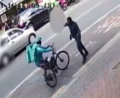 CCTV showed knifeman Lewis Livingstone lunging at a delivery driver during an unprovoked London attack.Source: Metropolitan Police