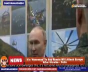 It&#39;s &#39;Nonsense&#39; To Say Russia Will Attack Europe After Ukraine - Putin ~ OsazuwaAkonedo #Europe #NATO #Putin #Russia #Ukraine #Vladimir Russia President, Vladimir Putin Has Said That It Is Complete Nonsense For People To Say That The Russia Federation Will Attack European Countries After Ukraine. https://osazuwaakonedo.news/its-nonsense-to-say-russia-will-attack-europe-after-ukraine-putin/28/03/2024/ #World News Published: March 28th, 2024 Reshared: March 28, 2024 8:29 pm
