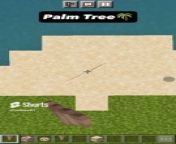 how to make realistic Palm tree in Minecraft