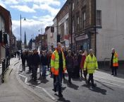 This Good Friday morning saw the traditional gathering of congregations from Sleaford churches for the Walk of Witness.