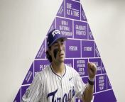 After being switched to third base for only the second time in his career, TCU infielder Peyton Chatagnier talks about his adjustment and how the team has been clicking all together.